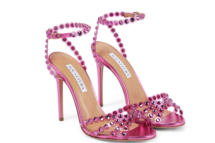 Sandale sa visokom potpeticom u roze boji