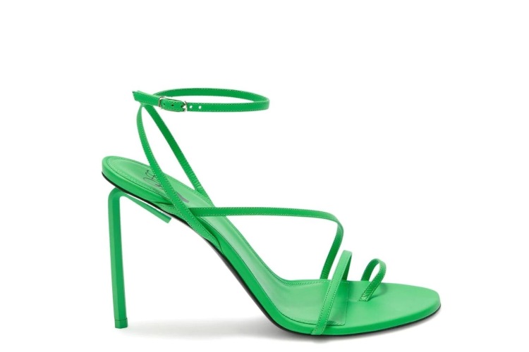 Zelene minimalističke sandale