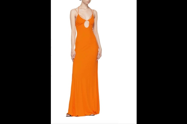 Maksi haljina u narandžastoj boji
