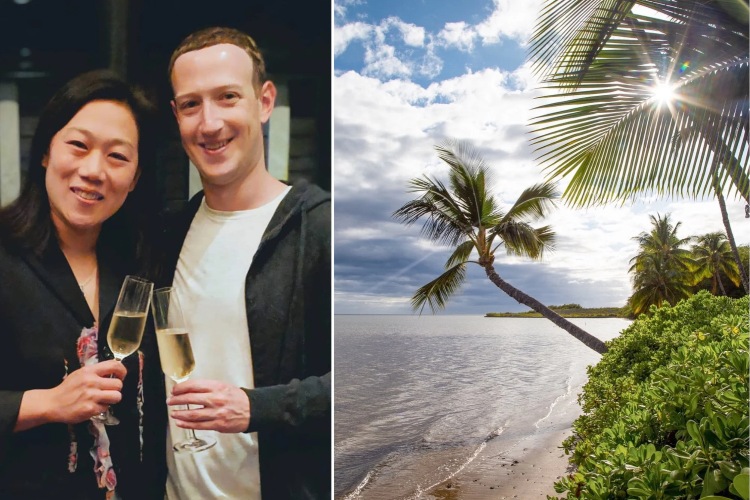 Mark Zakerberg i Prisila Čen na Havajima