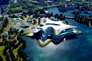 Zaha Hadid Architects gradi plutajući muzej naučne fantastike u Kini