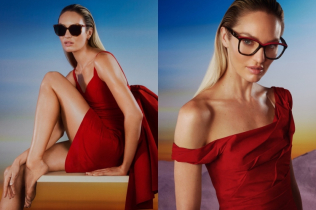 Kendis Svonepul blista u Carolina Herrera Eyewear kampanji