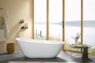 Dizajnerska ikona u kupatilu - Nova samostojeća kada Theano Curved Edition