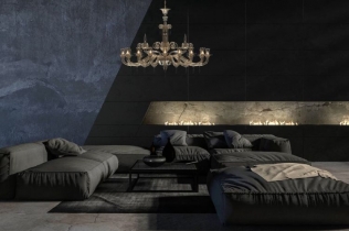 Ovalni luster od murano stakla: zimska svetlost sa venecijanskom dušom