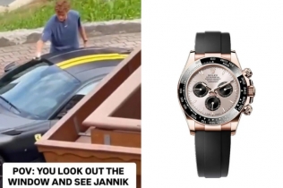 Janik Siner proslavio prvi Vimbldon na svoj način – pere svoj Ferrari 812 Competizione dok na ruci nosi Rolex Cosmograph Daytona od 42.000 dolara